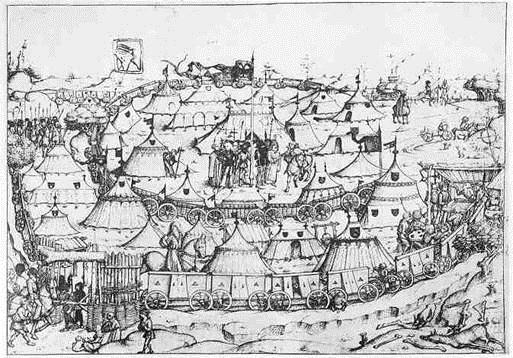 Late 15th Hussite war camp.