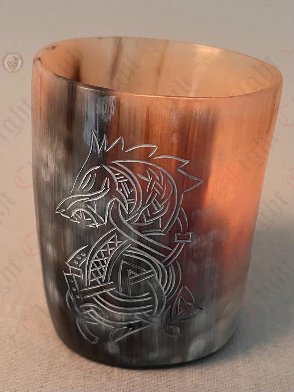 Norse wolf Candle Holder