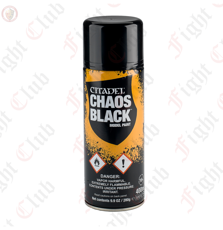 Chaos Black Spray Paint Primer
