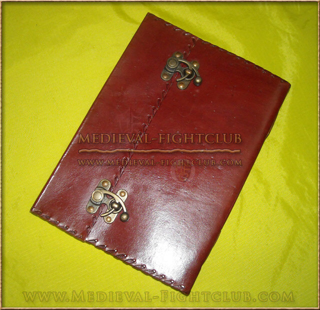 Double latch leather journal