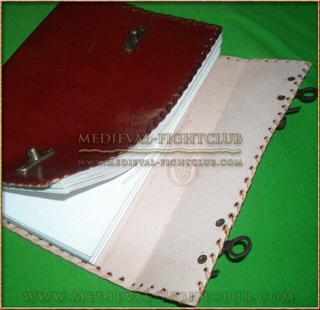 Double latch leather journal