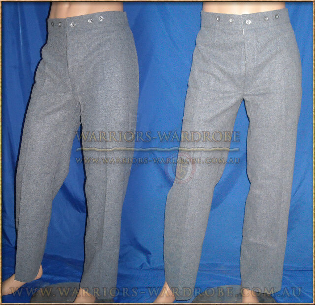 Civil-war Wool Pants Grey