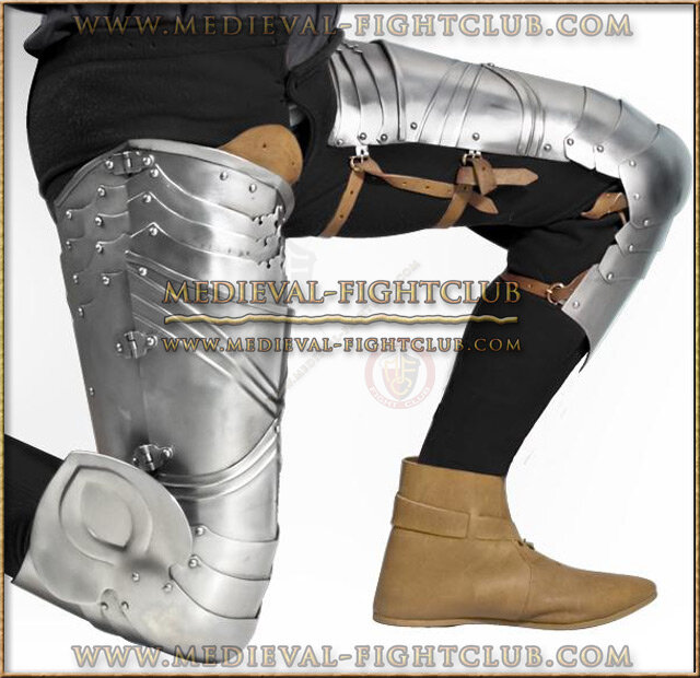 Gothic fluted cuisses and poleyns (new design)