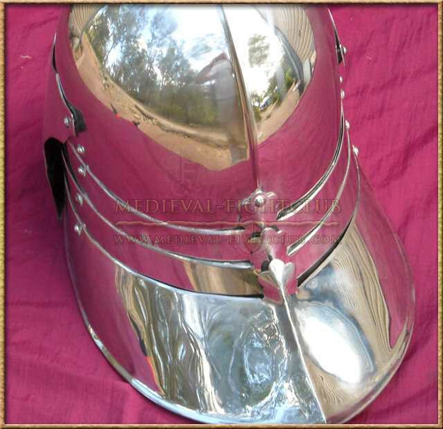 Full Gothic Sallet - Stainless Steel
