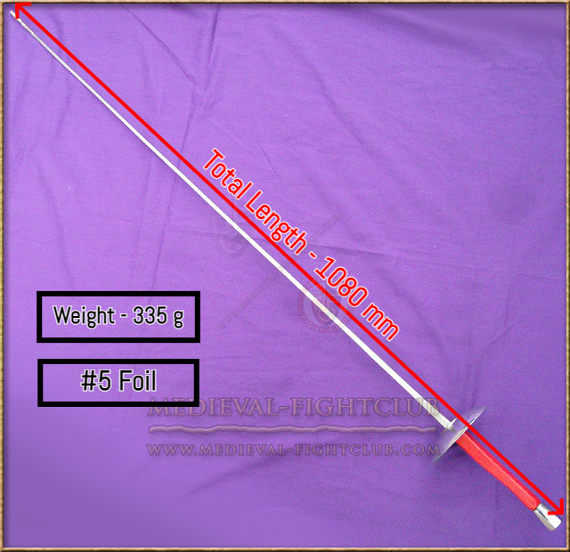 Fencing foil annotated