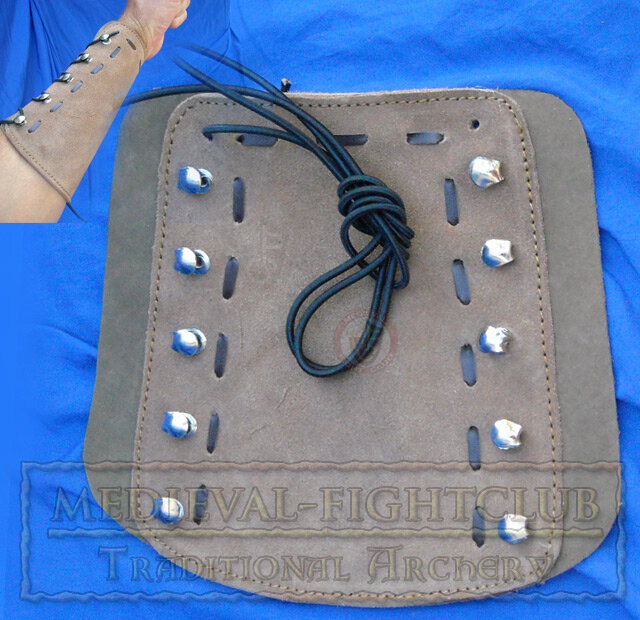 Arm Guard with tie loops - fawn