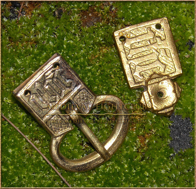 "IHC" Buckle and chape set, 1350-1500