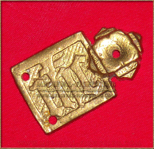 "IHC" Buckle and chape set, 1350-1500