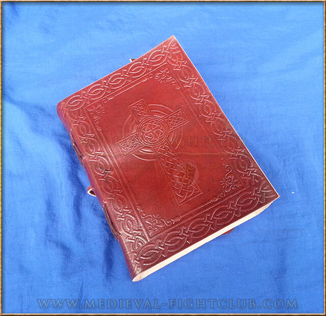 Leather Journal 'Celtic Weave Cross'