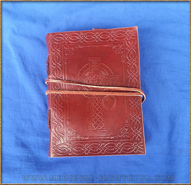 Leather Journal 'Celtic Weave Cross'