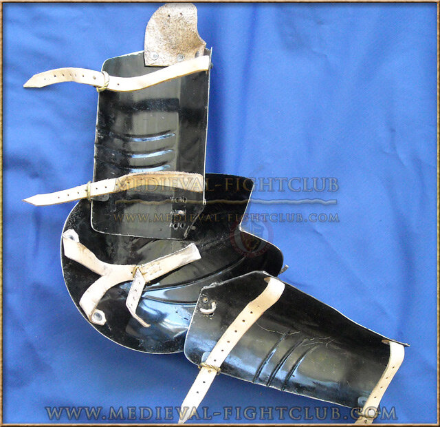 Gothic fluted elbow and arm guards