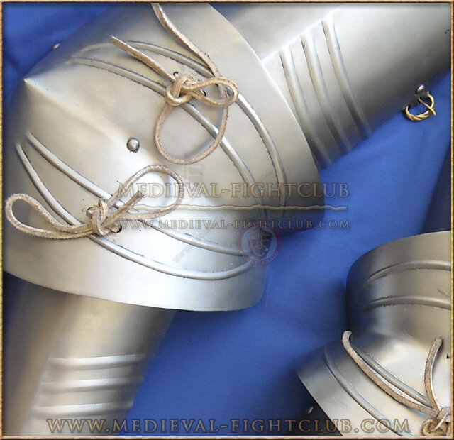 Gothic fluted elbow and arm guards