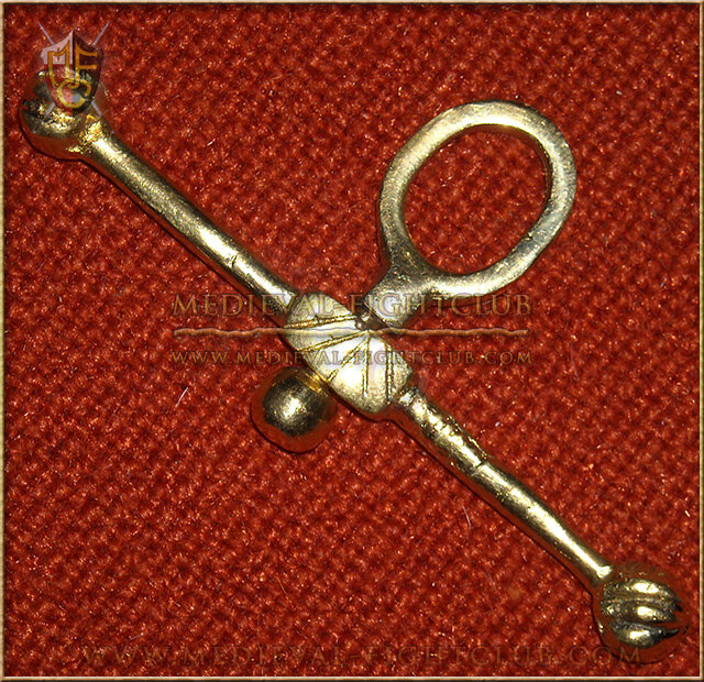 Swivel brass fob - purse bar