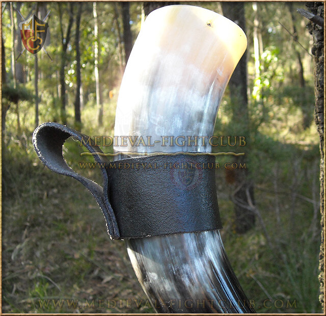 Drinking Horn Leather Holder