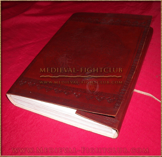 Leather Journal Celtic cross pattern