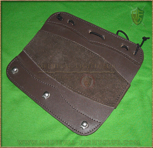 Arm Guard with hook loops - brown