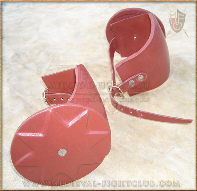 Leather Cops (knee/elbow) Moulded