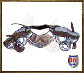 Neck guard, shoulder pauldrons and besagews - REDUCED -  ONE SET ONLY