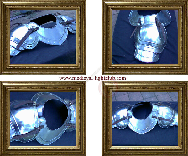 Neck guard, shoulder pauldrons and besagews - REDUCED -  ONE SET ONLY
