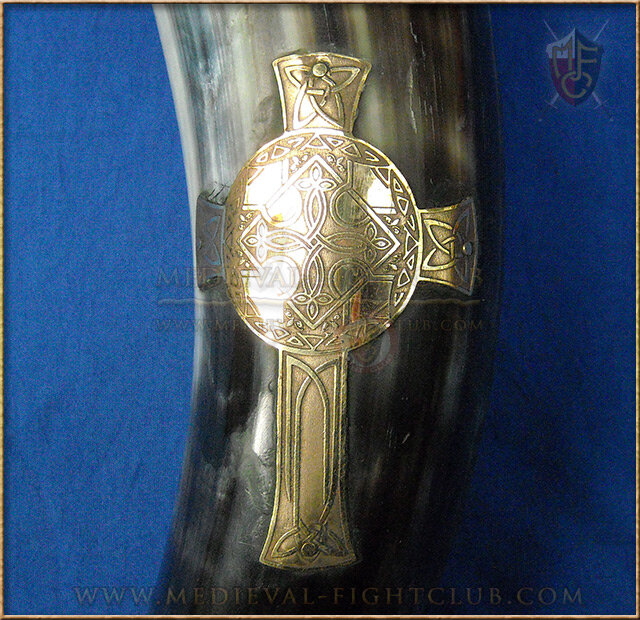 Drinking Horn - Celtic Cross