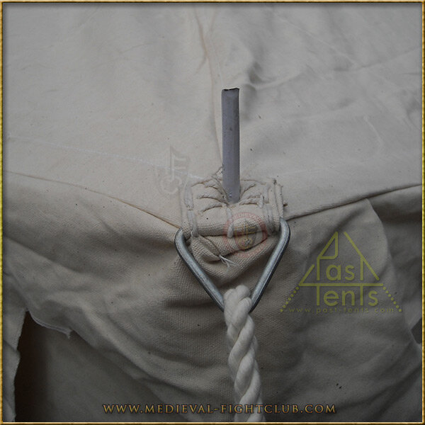 Square marquee tent (5m diameter) Grommet Close-Up