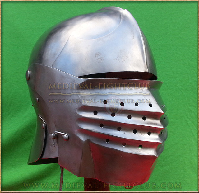 Battle helm -  Milanese Bellows Visor
