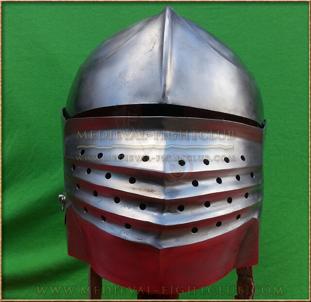 Battle helm -  Milanese Bellows Visor
