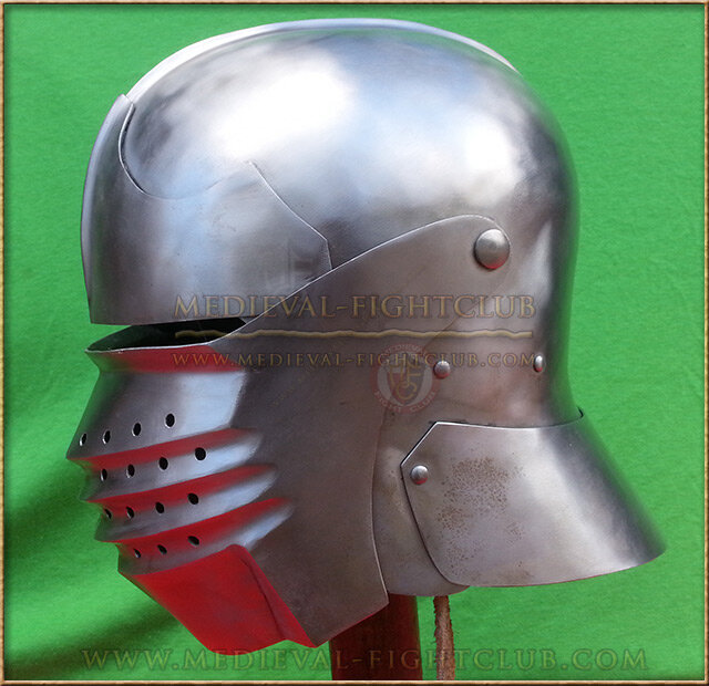 Battle helm -  Milanese Bellows Visor