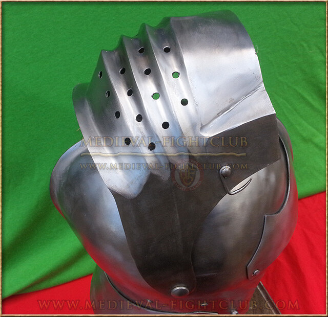 Battle helm -  Milanese Bellows Visor