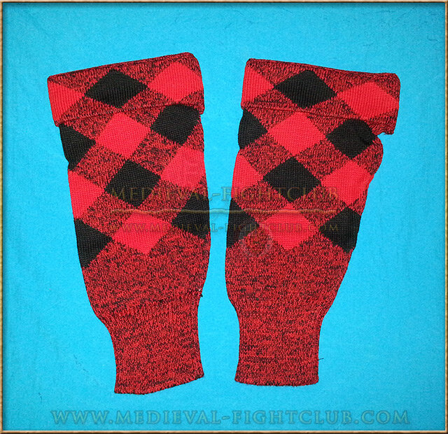 Hose Tops - Red/Black - diced