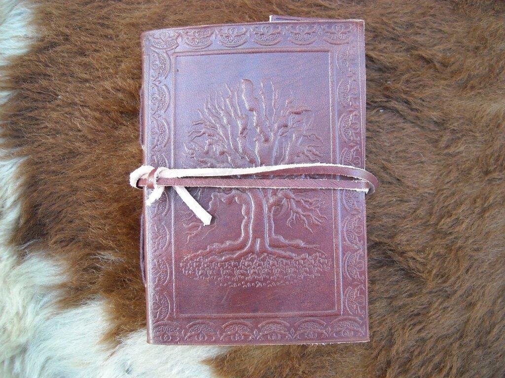 Tree of Life Leather Journal 10cm x 15cm