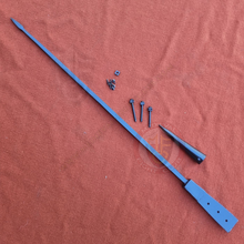 pilum spike and parts on orange background