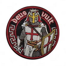 templar crusader velcro patch
