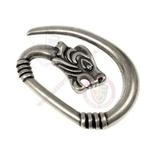 brass colour wolf head clasp